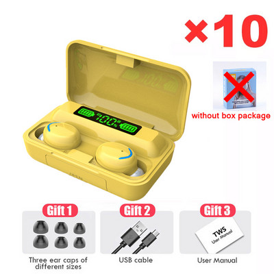 Γνήσια χονδρική πώληση ασύρματα ακουστικά Bluetooth Ακουστικά F9-5c Tws Headset Gamer For Phone Handfree With Mic Earbuds 10pcs