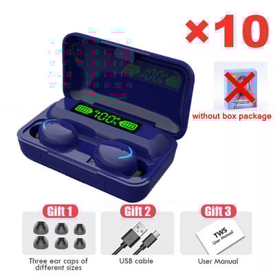 Γνήσια χονδρική πώληση ασύρματα ακουστικά Bluetooth Ακουστικά F9-5c Tws Headset Gamer For Phone Handfree With Mic Earbuds 10pcs