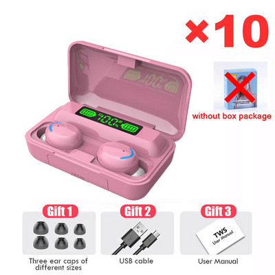 Γνήσια χονδρική πώληση ασύρματα ακουστικά Bluetooth Ακουστικά F9-5c Tws Headset Gamer For Phone Handfree With Mic Earbuds 10pcs