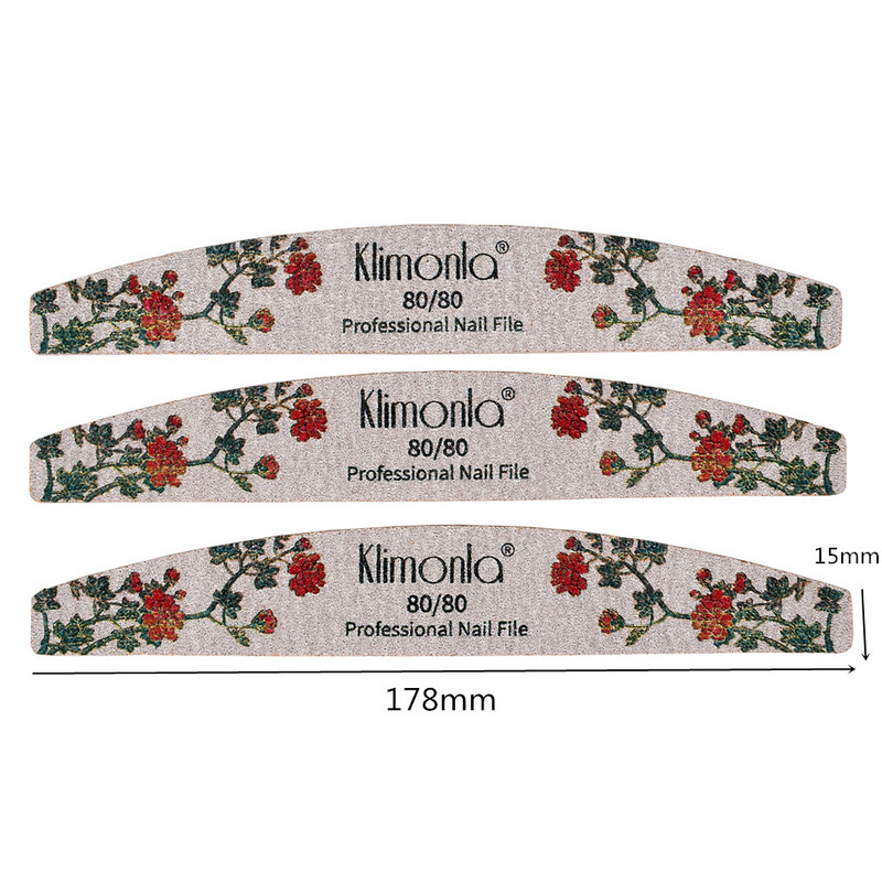 3/5/10 komada Nova turpija za nokte Pufer za nokte s otisnutim cvjetovima Šarena limeta angle 80/100/150/180/240 Profesionalni alati za manikuru