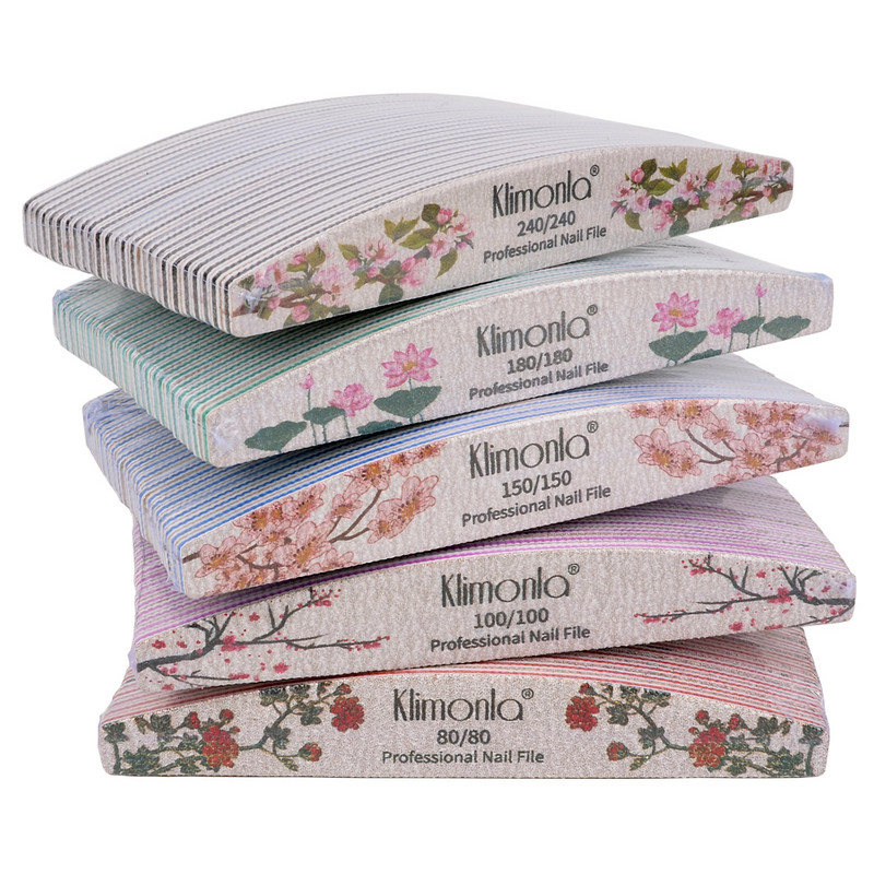 3/5/10 komada Nova turpija za nokte Pufer za nokte s otisnutim cvjetovima Šarena limeta angle 80/100/150/180/240 Profesionalni alati za manikuru