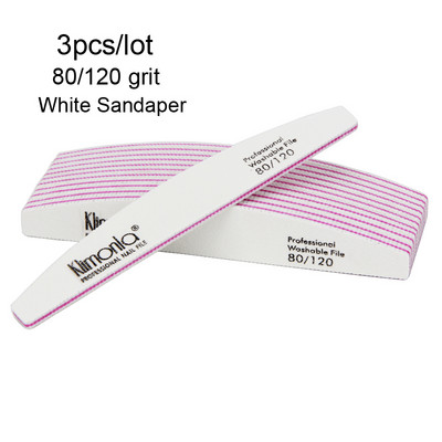 3 vnt/sl. Profesionalus manikiūro rinkinys 80/100/150/180/240 Grit gelinis poliravimas nagų dildės šlifavimo buferinis nagų kirpimo įrankiai