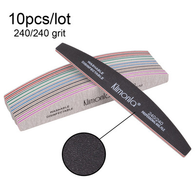 3 vnt/sl. Profesionalus manikiūro rinkinys 80/100/150/180/240 Grit gelinis poliravimas nagų dildės šlifavimo buferinis nagų kirpimo įrankiai