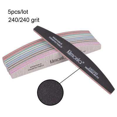 3 vnt/sl. Profesionalus manikiūro rinkinys 80/100/150/180/240 Grit gelinis poliravimas nagų dildės šlifavimo buferinis nagų kirpimo įrankiai