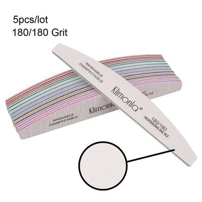 3 vnt/sl. Profesionalus manikiūro rinkinys 80/100/150/180/240 Grit gelinis poliravimas nagų dildės šlifavimo buferinis nagų kirpimo įrankiai