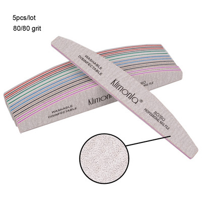 3 vnt/sl. Profesionalus manikiūro rinkinys 80/100/150/180/240 Grit gelinis poliravimas nagų dildės šlifavimo buferinis nagų kirpimo įrankiai