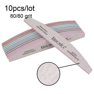 3 vnt/sl. Profesionalus manikiūro rinkinys 80/100/150/180/240 Grit gelinis poliravimas nagų dildės šlifavimo buferinis nagų kirpimo įrankiai