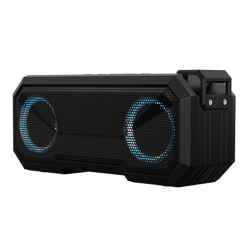 Vanjski vodootporni zvučnik kompatibilan s Bluetoothom HIFI subwoofer IPX7 šareni svjetleći zvučnici 3000mAh FM radio TF Aux