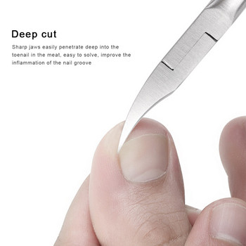 1 τμχ Beauty Sharp Curved Paronychia Demover Nail Scissors Manicure Toes Dead Skin Πένσα κοπής Νυχοκόπτη Νυχοκόπτη