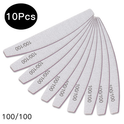 3/5/10 kom. Profesionalna brusna turpija za nokte Jake debele turpije za nokte Pufer za brušenje manikure Half Moon Lime alati za nokte 100/180