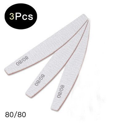 3/5/10 kom. Profesionalna brusna turpija za nokte Jake debele turpije za nokte Pufer za brušenje manikure Half Moon Lime alati za nokte 100/180