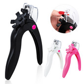 Triple Cut lažne škare za nokte Rezači za rubove Trimer Podesivi U-oblik od nehrđajućeg čelika Umjetni za manikuru za umjetne nokte