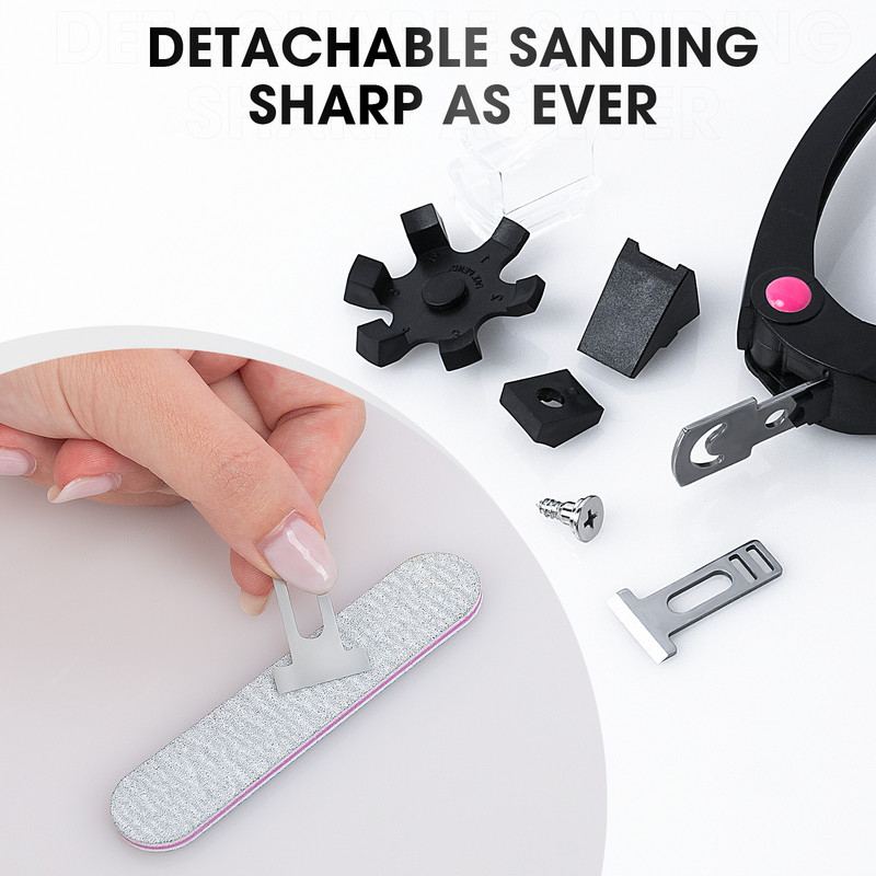 Triple Cut lažne škare za nokte Rezači za rubove Trimer Podesivi U-oblik od nehrđajućeg čelika Umjetni za manikuru za umjetne nokte