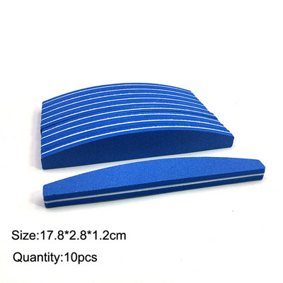 10 komada dvostranih blokova turpija za nokte Šarene spužve za poliranje brusnih puferskih traka za poliranje Pedikura Alati za manikuru