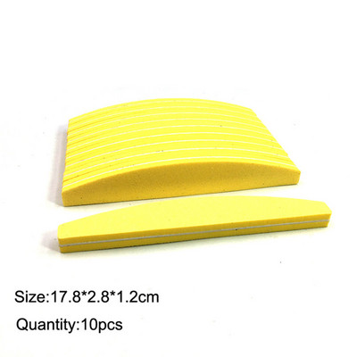 10 komada dvostranih blokova turpija za nokte Šarene spužve za poliranje brusnih puferskih traka za poliranje Pedikura Alati za manikuru