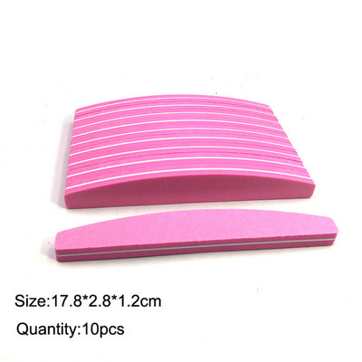 10 komada dvostranih blokova turpija za nokte Šarene spužve za poliranje brusnih puferskih traka za poliranje Pedikura Alati za manikuru