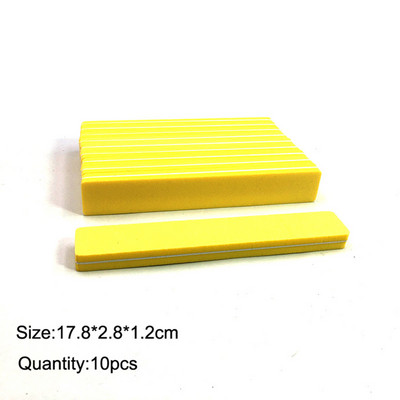 10 komada dvostranih blokova turpija za nokte Šarene spužve za poliranje brusnih puferskih traka za poliranje Pedikura Alati za manikuru