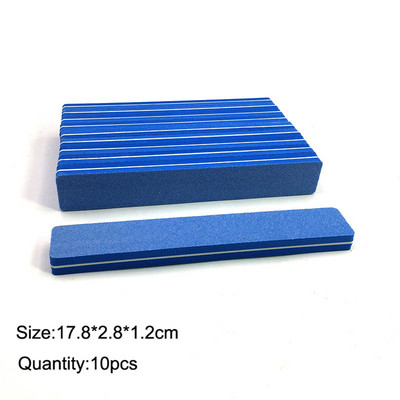 10 komada dvostranih blokova turpija za nokte Šarene spužve za poliranje brusnih puferskih traka za poliranje Pedikura Alati za manikuru