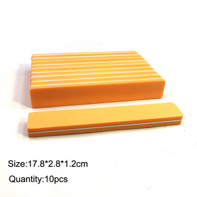 10 komada dvostranih blokova turpija za nokte Šarene spužve za poliranje brusnih puferskih traka za poliranje Pedikura Alati za manikuru