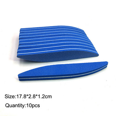 10 komada dvostranih blokova turpija za nokte Šarene spužve za poliranje brusnih puferskih traka za poliranje Pedikura Alati za manikuru