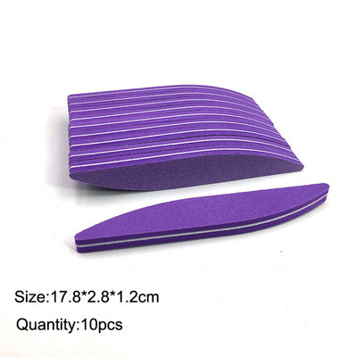 10 komada dvostranih blokova turpija za nokte Šarene spužve za poliranje brusnih puferskih traka za poliranje Pedikura Alati za manikuru