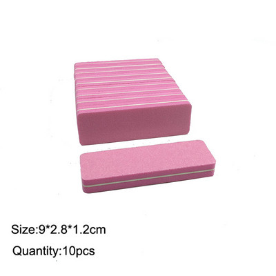 10 komada dvostranih blokova turpija za nokte Šarene spužve za poliranje brusnih puferskih traka za poliranje Pedikura Alati za manikuru