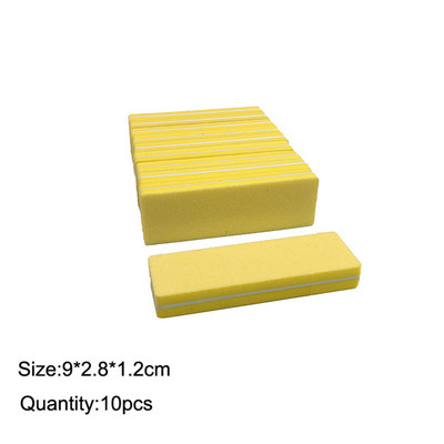 10 komada dvostranih blokova turpija za nokte Šarene spužve za poliranje brusnih puferskih traka za poliranje Pedikura Alati za manikuru