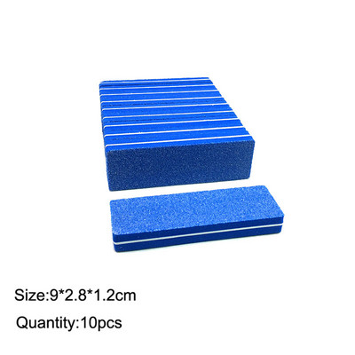10 komada dvostranih blokova turpija za nokte Šarene spužve za poliranje brusnih puferskih traka za poliranje Pedikura Alati za manikuru