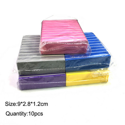 10 komada dvostranih blokova turpija za nokte Šarene spužve za poliranje brusnih puferskih traka za poliranje Pedikura Alati za manikuru