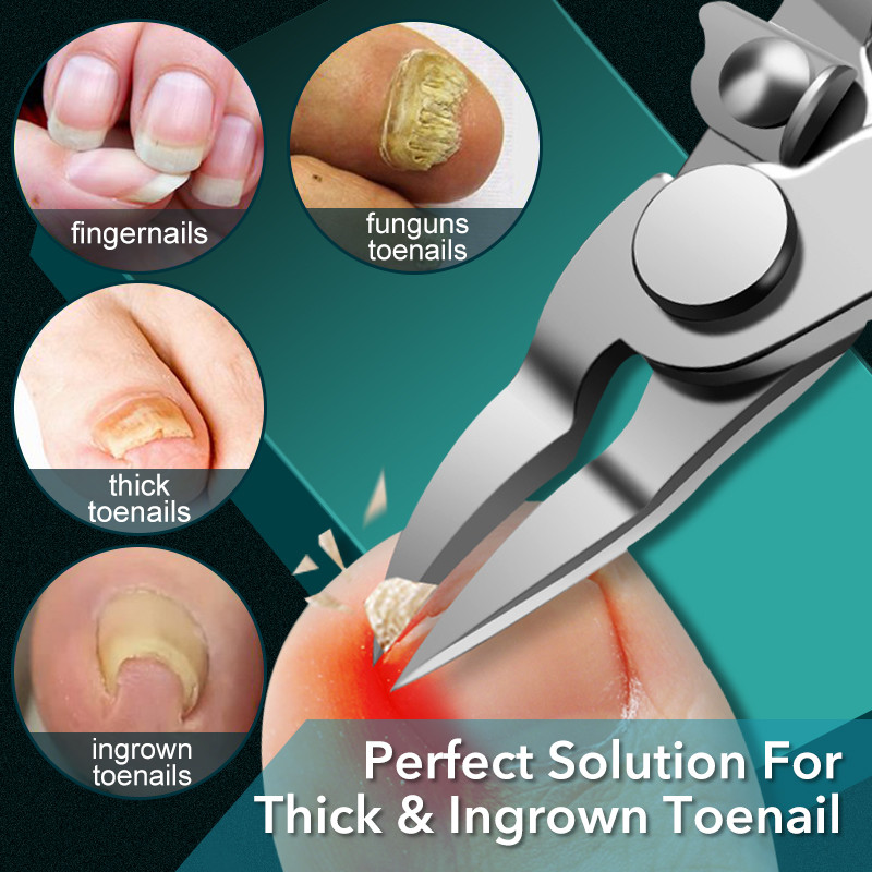1db Benőtt köröm vágó Professzionális ívelt Penge Paronychia Kemény Vastag Köröm Vágó Kezelő Olló Manikűr eszköz
