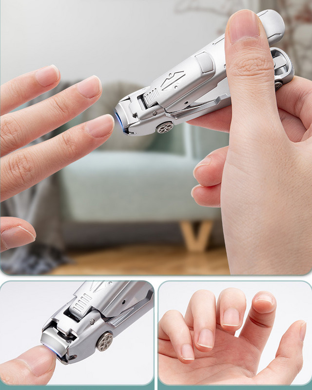 Automobilio formos „No Splash“ nagų kirpimo mašinėlės nerūdijančio plieno nagų pjoviklis Storos kietos kojų nagų žirklės Manikiūro įrankiai