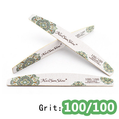 5Pcs/lot Drvena turpija za nokte 100 180 Gtit Brusni pufer za nokte 100/180 Brusni papir Pedikura Lak za manikuru Profesionalni alat za nail art