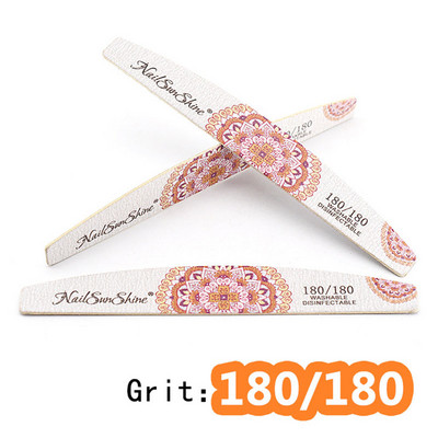 5Pcs/lot Drvena turpija za nokte 100 180 Gtit Brusni pufer za nokte 100/180 Brusni papir Pedikura Lak za manikuru Profesionalni alat za nail art