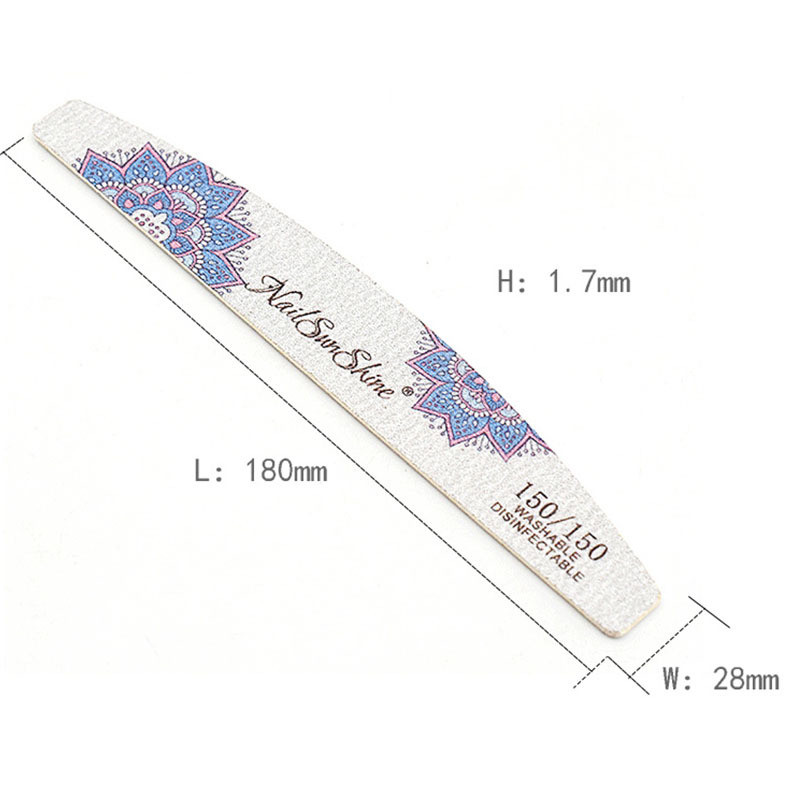 5Pcs/lot Drvena turpija za nokte 100 180 Gtit Brusni pufer za nokte 100/180 Brusni papir Pedikura Lak za manikuru Profesionalni alat za nail art