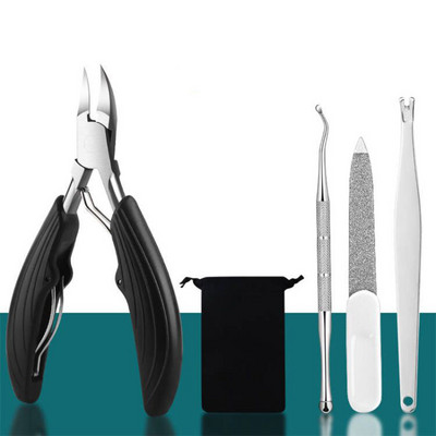 Profesionalios kojų nagų kirpimo priemonės, skirtos įaugusių kojų nagų kirpimo priemonė Thick Nails Dead Skin Dirt Remover Super Sharp Curved Blade Nail Tool