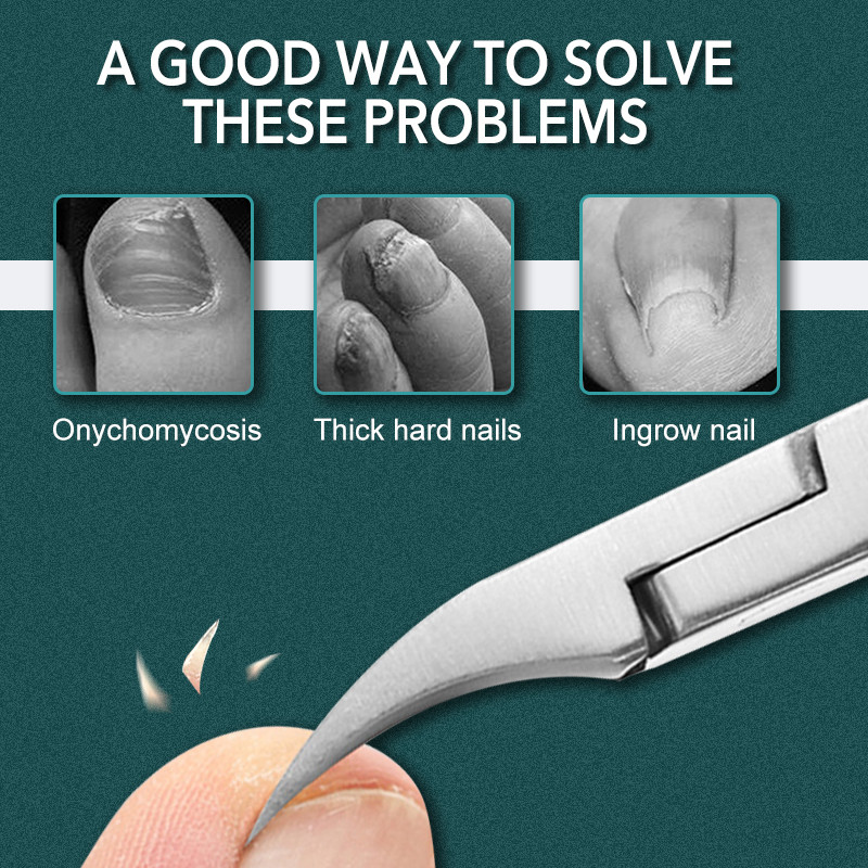 Profesionalni kliper za nokte Nipper Smicanje mrtve kože Poliranje Brušenje Alati za njegu manikure Škare za nokte od nehrđajućeg čelika