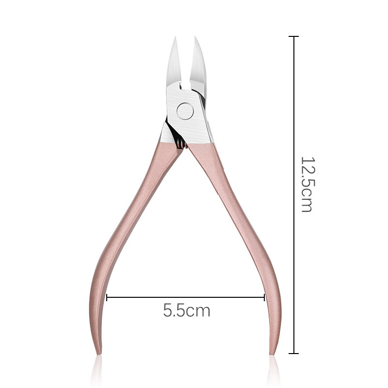Profesionalni kliper za nokte Nipper Smicanje mrtve kože Poliranje Brušenje Alati za njegu manikure Škare za nokte od nehrđajućeg čelika