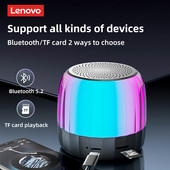 Eredeti Lenovo K3 Plus Bluetooth 5.2 hangszóró mélynyomó TWS hordozható zenelejátszó RGB Выступающие Vízálló USB hangszóró Új