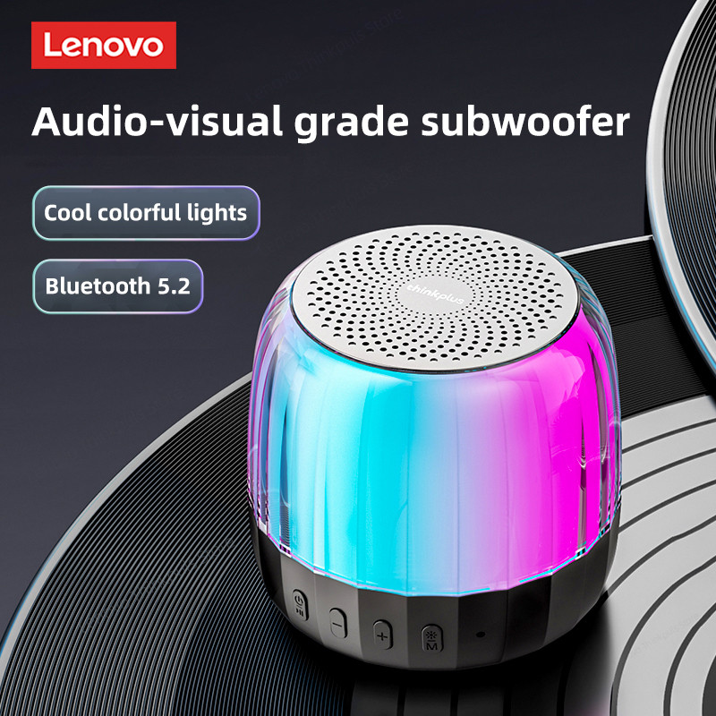 Eredeti Lenovo K3 Plus Bluetooth 5.2 hangszóró mélynyomó TWS hordozható zenelejátszó RGB Выступающие Vízálló USB hangszóró Új