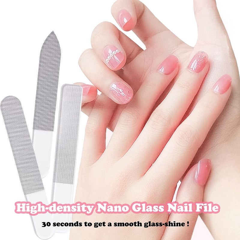 Styton Nano Glass Nail Files Επαγγελματικές λίμες στίλβωσης με λείανση Διαφανής εξοπλισμός λείανσης λίμα νυχιών Εργαλεία τέχνης μανικιούρ