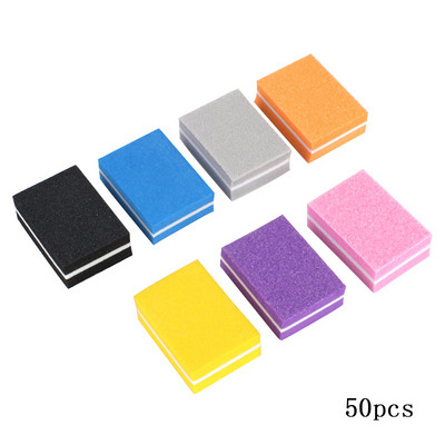 20/50 komada mini blokova spužvaste turpije za nokte 100/180 šarenih brusnih papira za poliranje brusnih pufer traka dvostrani set alata za manikuru