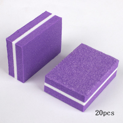 20/50 komada mini blokova spužvaste turpije za nokte 100/180 šarenih brusnih papira za poliranje brusnih pufer traka dvostrani set alata za manikuru