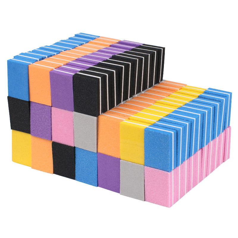 20/50 komada mini blokova spužvaste turpije za nokte 100/180 šarenih brusnih papira za poliranje brusnih pufer traka dvostrani set alata za manikuru