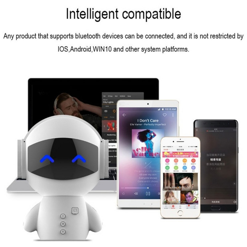 Slatki inteligentni robotski Bluetooth zvučnik M10 Mini Smart-Robot Super Bass prijenosni Bluetooth zvučnici za Power Bank