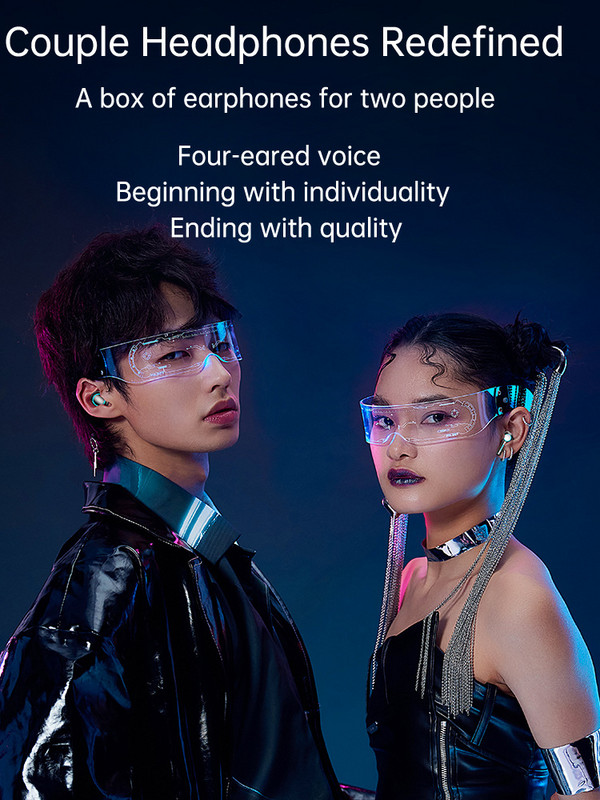 M21 TWS Bluetooth slúchadlá s mikrofónom, bezdrôtové slúchadlá do uší, 9D stereo športové, vodotesné, štyri slúchadlá do uší, PK M22