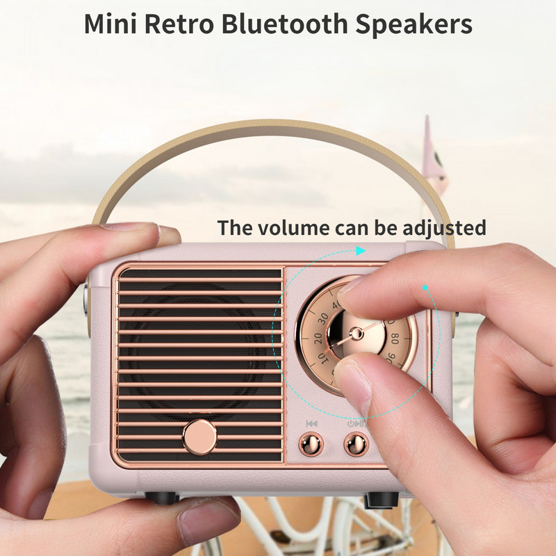 Mini retro stol Dekor Bluetooth zvučnik Bežični USB punjenje subwoofer Bluetooth zvučnik Prijenosna stolna Kawaii dekoracija