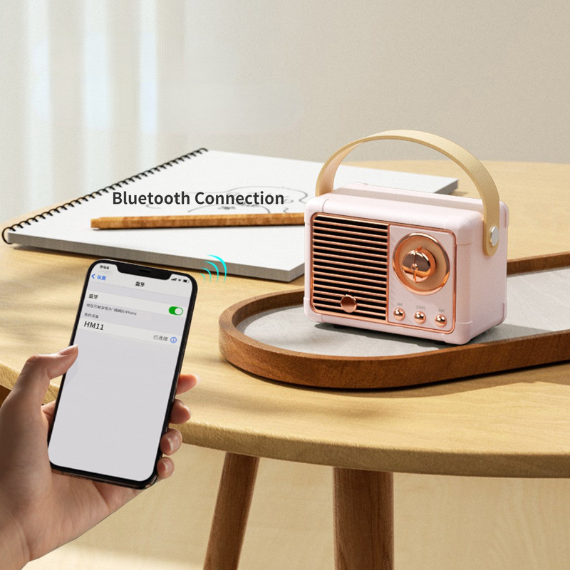 Mini retro stol Dekor Bluetooth zvučnik Bežični USB punjenje subwoofer Bluetooth zvučnik Prijenosna stolna Kawaii dekoracija