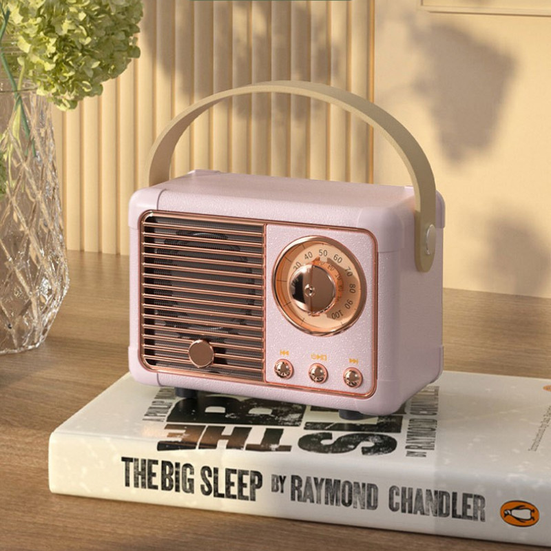 Mini retro stol Dekor Bluetooth zvučnik Bežični USB punjenje subwoofer Bluetooth zvučnik Prijenosna stolna Kawaii dekoracija