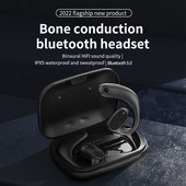 TWS Bone Conduction slušalice Bežične slušalice Bluetooth Real WirelesAir Conduction Vodootporne slušalice za fitness vožnju s mikrofonom