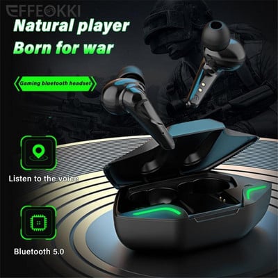 Căști Bluetooth TWS, stereo fără fir, binaurale în ureche, căști sport cu reducere inteligentă a zgomotului Bluetooth 5.0